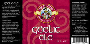 Highland Brewing Co Gaelic November 2013