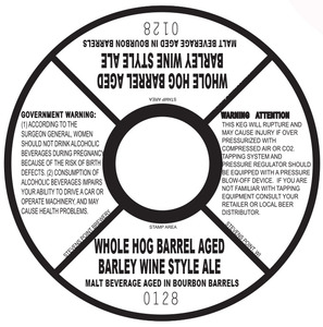 Whole Hog Bourbon Barrel Aged Barley Wine