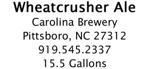 Carolina Brewery Wheatcrusher