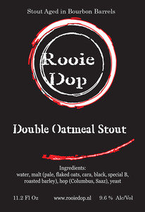 Rooie Dop Double Oatmeal Stout November 2013