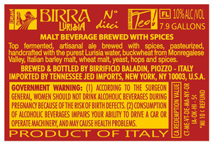 Birra Lurisia N. Dieci November 2013