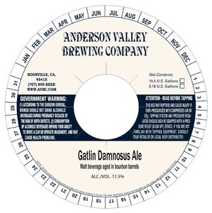 Anderson Valley Brewing Company Gatlin Damnosus November 2013