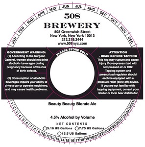 508 Brewery Beauty Booty Blonde November 2013