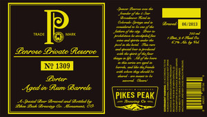 Pikes Peak Brewing Co. No. 1309