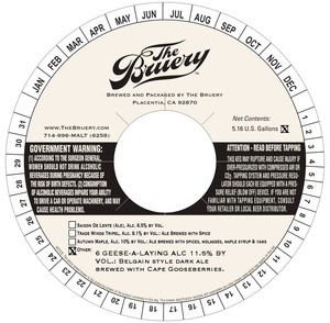The Bruery 6 Geese-a-laying November 2013