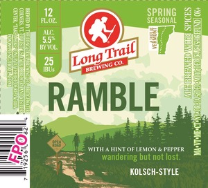 Long Trail Ramble Kolsch