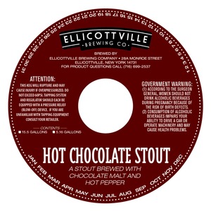 Ellicottville Brewing Company Hot Chocolate Stout November 2013