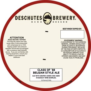 Deschutes Brewery Class Of '88