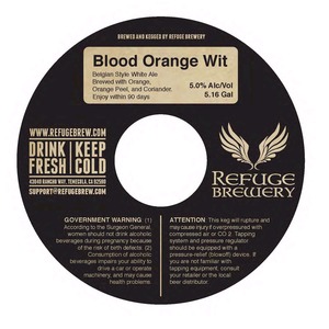 Refuge Brewery Blood Orange Wit