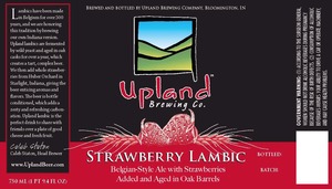 Upland Brewing Company, Inc. Strawberry Lambic