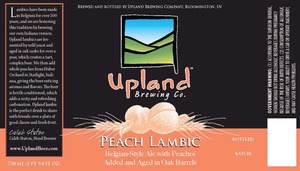 Upland Brewing Company, Inc. Peach Lambic