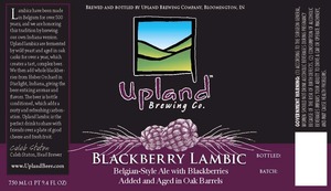 Upland Brewing Company, Inc. Blackberry Lambic