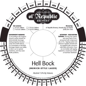 Ol' Republic Brewery Hell Bock