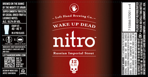 Left Hand Brewing Company Wake Up Dead Nitro November 2013