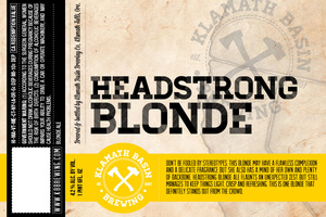 Klamath Basin Brewing Co. Headstrong Blonde