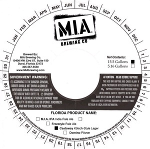 Mia Brewing Co Castaway KÖlsch-style Lager November 2013