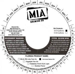 Mia Brewing Co Hurricane Saison Ale