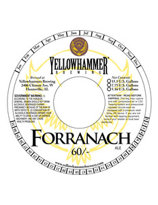 Yellowhammer Brewing Forranach 60 November 2013