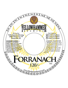 Yellowhammer Brewing Forranach 120