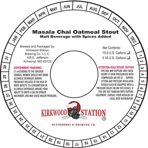 Kirkwood Station Masala Chai Oatmeal Stout