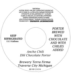 Brewery Terra Firma Ancho Chili Dbl Chocolate Porter November 2013