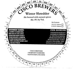 Cisco Brewers Winter Shredder November 2013