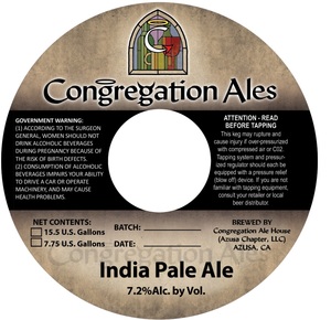 Congregation Ales India Pale Ale