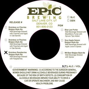 Epic Brewing Brainless Raspberries