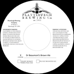 Plattsburgh Brewing Co Dr Beaumont's