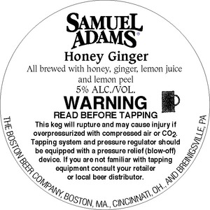 Samuel Adams Honey Ginger