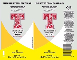 Tennent's Original Export