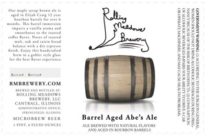 Rolling Meadows Brewery Barrel Aged Abe's Ale