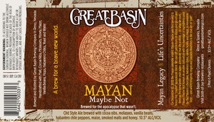 Great Basin Brewing Company Mayan Maybe Not December 2013