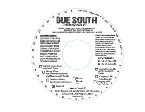 Due South Brewing Co Mexican Standoff November 2013