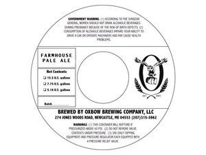 Oxbow Brewing Company Farmhouse Pale