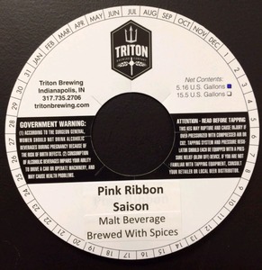 Triton Brewing Pink Ribbon Saison December 2013