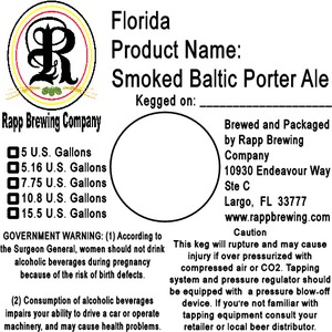 Rapp Brewing Company Smoked Baltic December 2013