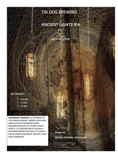 Tin Dog Brewing Ancient Lights IPA December 2013