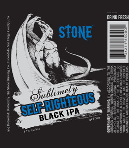 Stone Sublimely Self-righteous November 2013