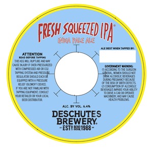 Deschutes Brewery Fresh Squeezed November 2013