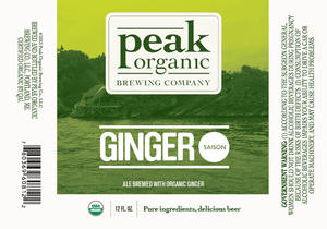 Peak Organic Ginger Saison December 2013