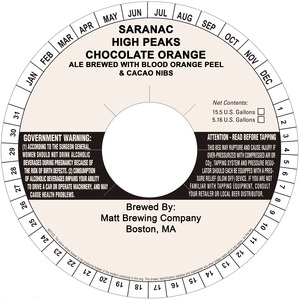 Saranac Chocolate Orange
