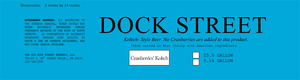 Dock Street Cranberries' Kolsch December 2013