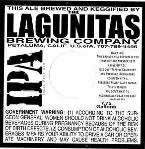 The Lagunitas Brewing Company IPA December 2013