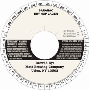 Saranac Dry Hop December 2013