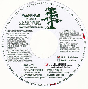 Swamp Head Brewery Bitter Rivalry