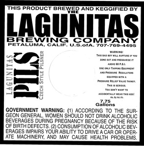 The Lagunitas Brewing Company Pils December 2013