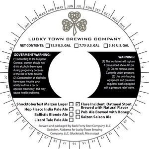 Lucky Town Brewing Company Flare Incident