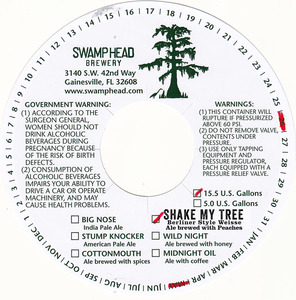 Swamp Head Brewery Shake Her Tree