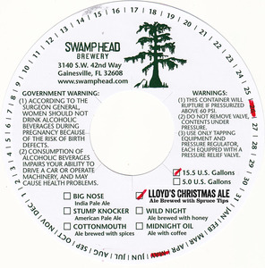Swamp Head Brewery Lloyd's Christmas Ale